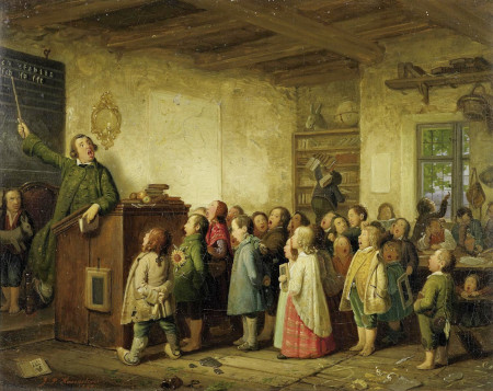 johann peter hasenclever, die dorfschule