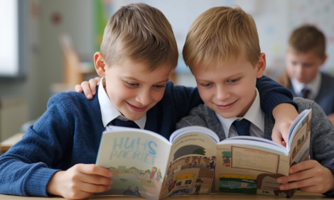Buben im Lesetandem