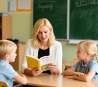 Lesepatin liest kindern vor