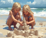 Kinder beim Sandspielen