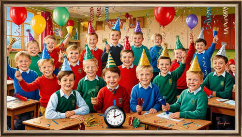 silvesterfeier in der klasse
