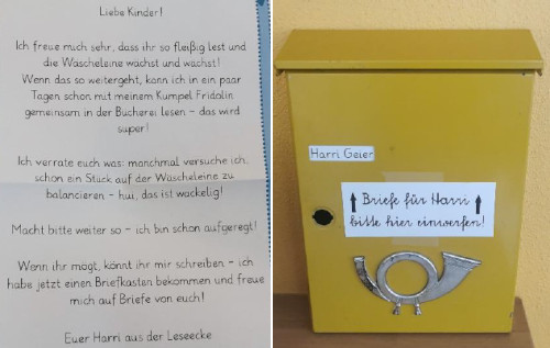 briefkasten und brief an harry