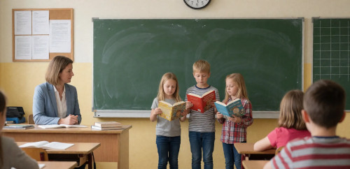 dramatische lesung in der klasse