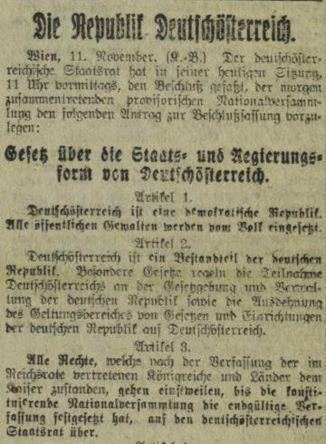 Arbeiterwille 12. November 1918