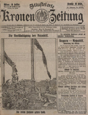 Illustrierte Kronenzeitung, 14. November 1918